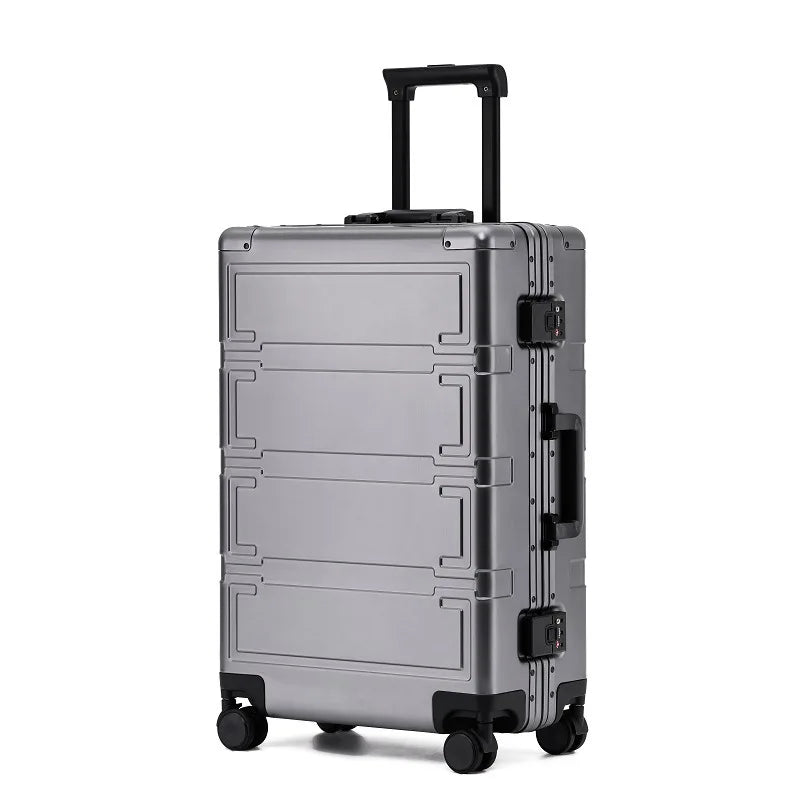 Walcowanie aluminiowych twardych walizek – Pristina-Szary-M (67 L)-Trend Polska