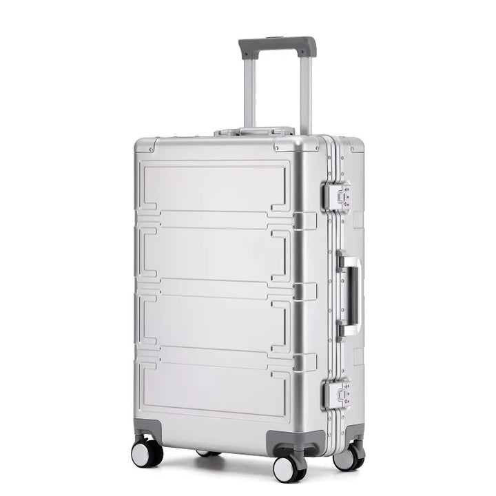 Walcowanie aluminiowych twardych walizek – Pristina-Srebro-S (46 L)-Trend Polska
