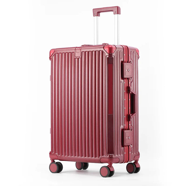 Walizka twarda z aluminiową ramą – Tallin-S (48 L)-Rot-Trend Polska
