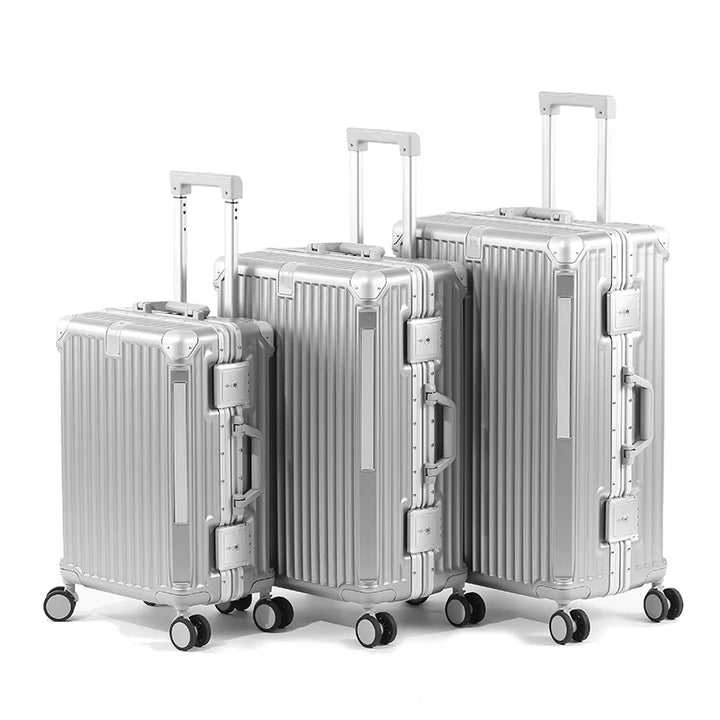 Walizka twarda z aluminiową ramą – Tallin-S (48 L)-Rot-Trend Polska