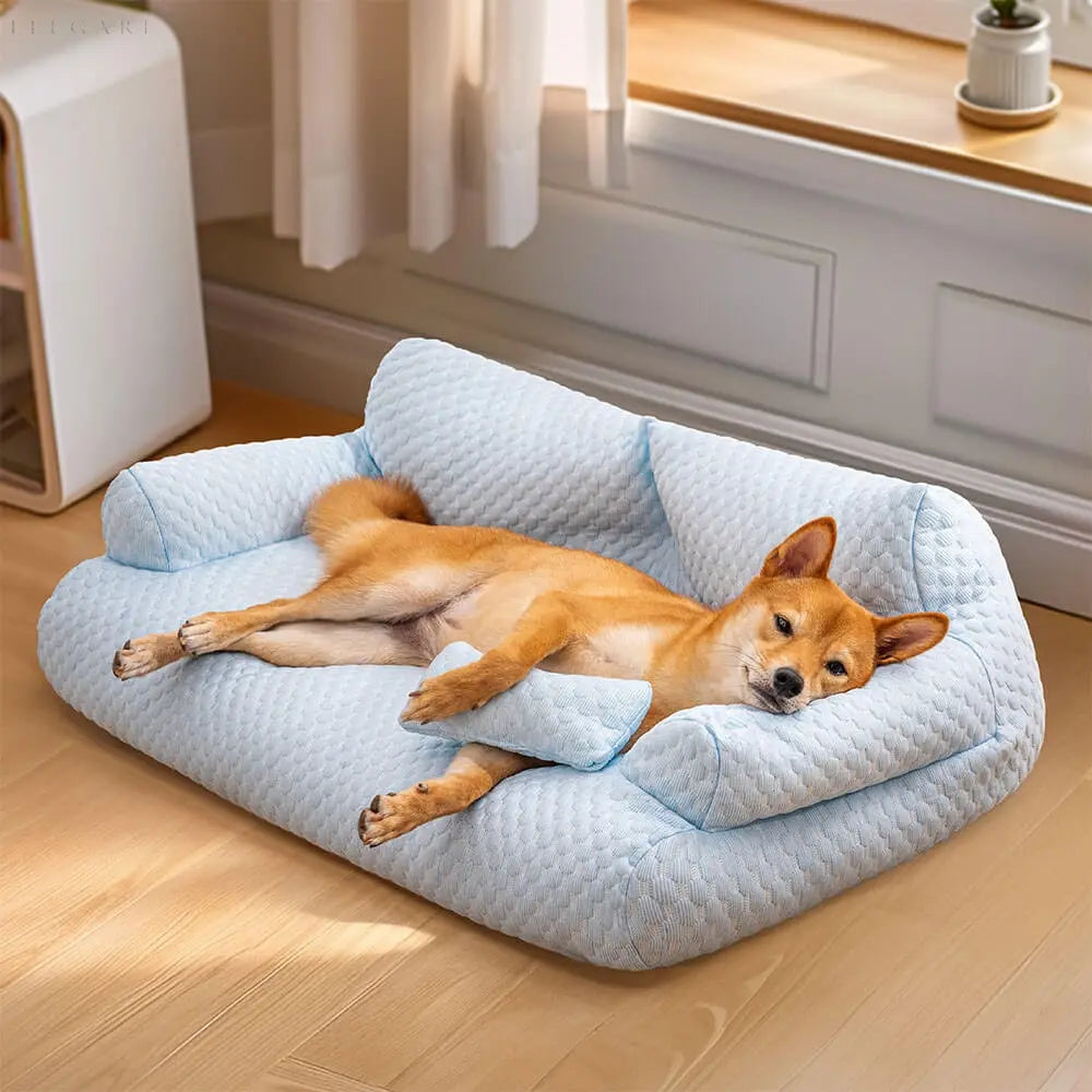 Wasbare poduszka z pluszu dla zwierząt domowych - CozyPaws-Niebieski-M-Trend Polska