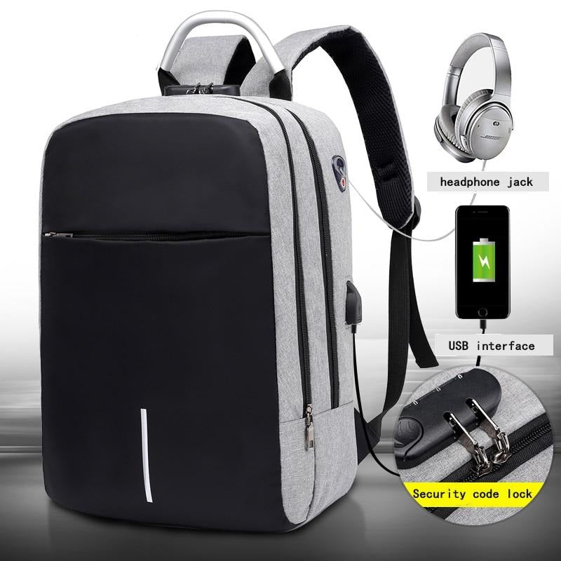 Plecak antykradzieżowy odporny na wodę z portem USB do ładowania – SafeCarry