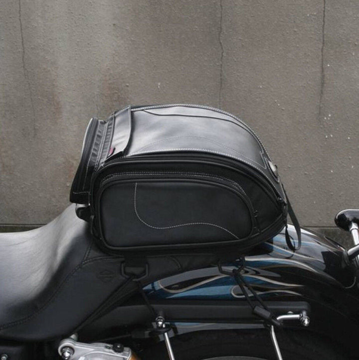 Wodoodporna torba na tył motocykla z rozszerzanym schowkiem