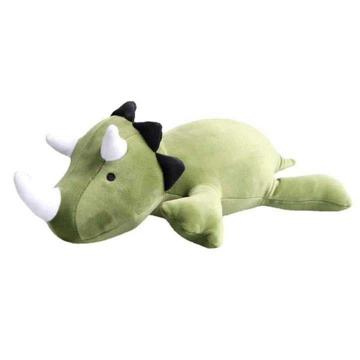 Ważony Pluszowy Dinozaur - CuddleSaurus-40cm（0.5kg）-Zielony Triceratops-Trend Polska