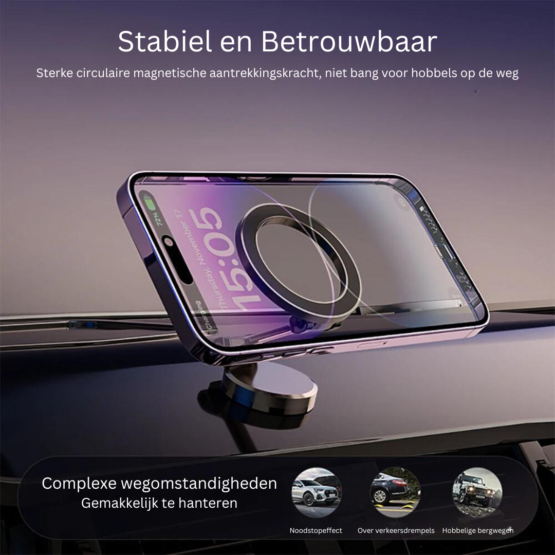 Magnetyczny uchwyt na telefon z metalową podstawą – GripMount (1+1 GRATIS)