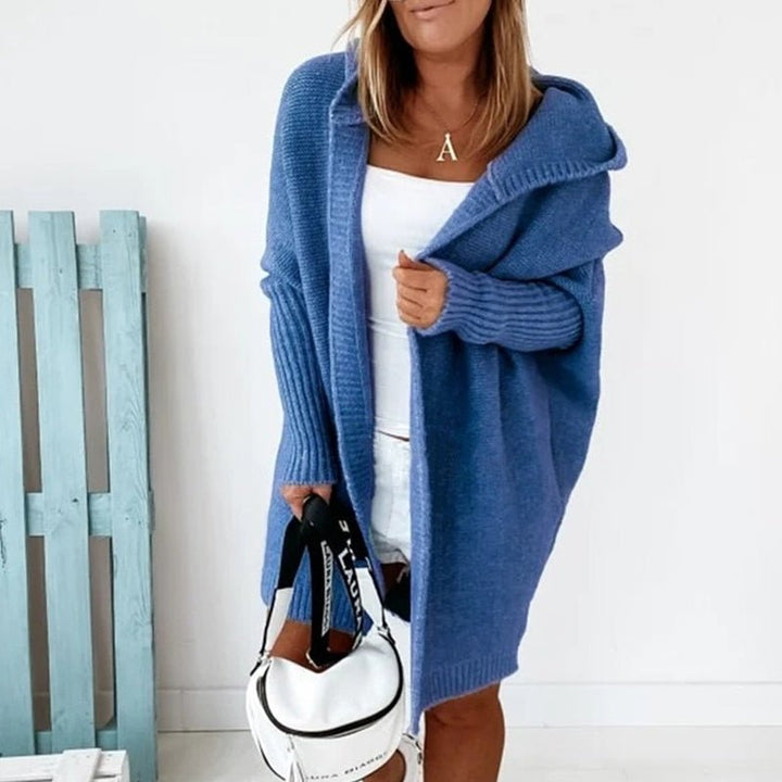 Wełniany kardigan na jesień - CuddleWrap-Niebieski-S (32-34)-Trend Polska