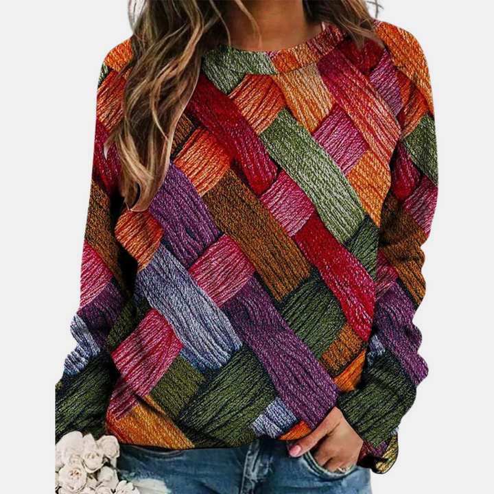 Wesoła bluza damska - Nova-Pomarańczowy-XS-Trend Polska