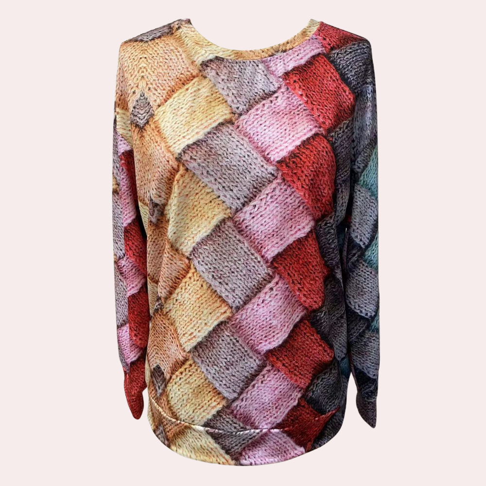 Wesoła bluza damska - Nova-Niebieski-XS-Trend Polska