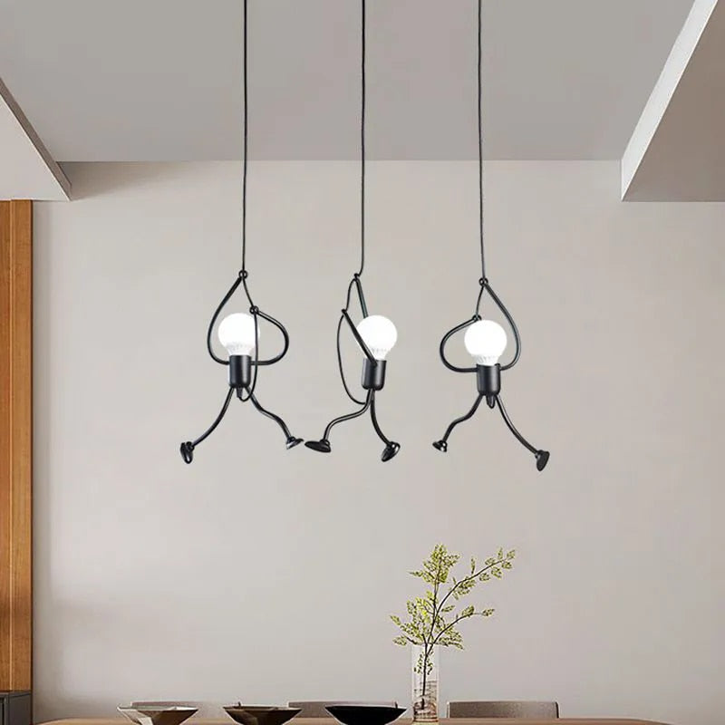 Wesoła Lampa Ścienna w Kształcie Lalki - RetroGlow-1 Żarówka-Trend Polska