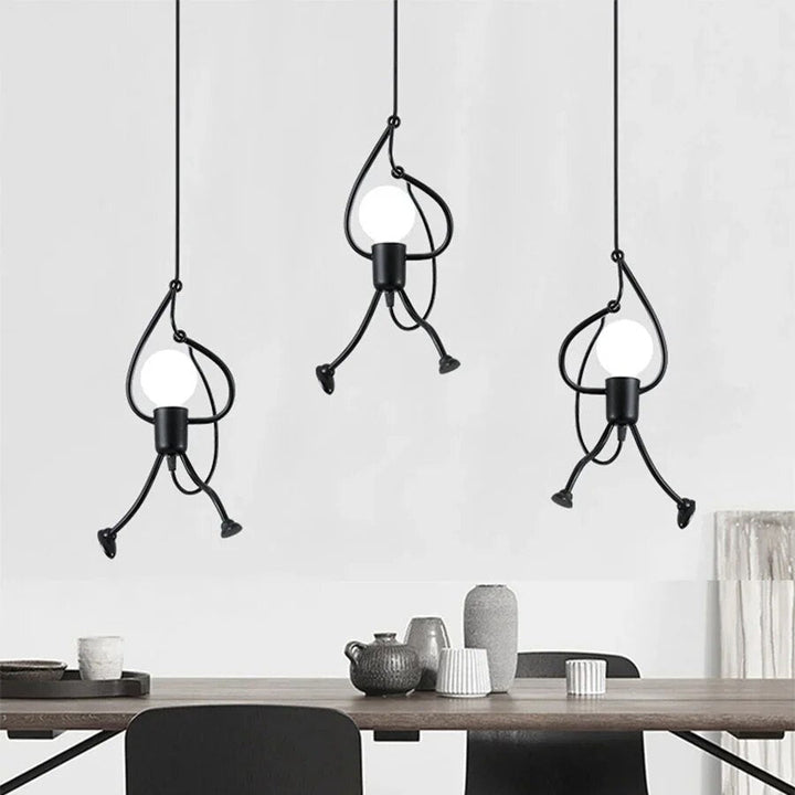 Wesoła Lampa Ścienna w Kształcie Lalki - RetroGlow-1 Żarówka-Trend Polska
