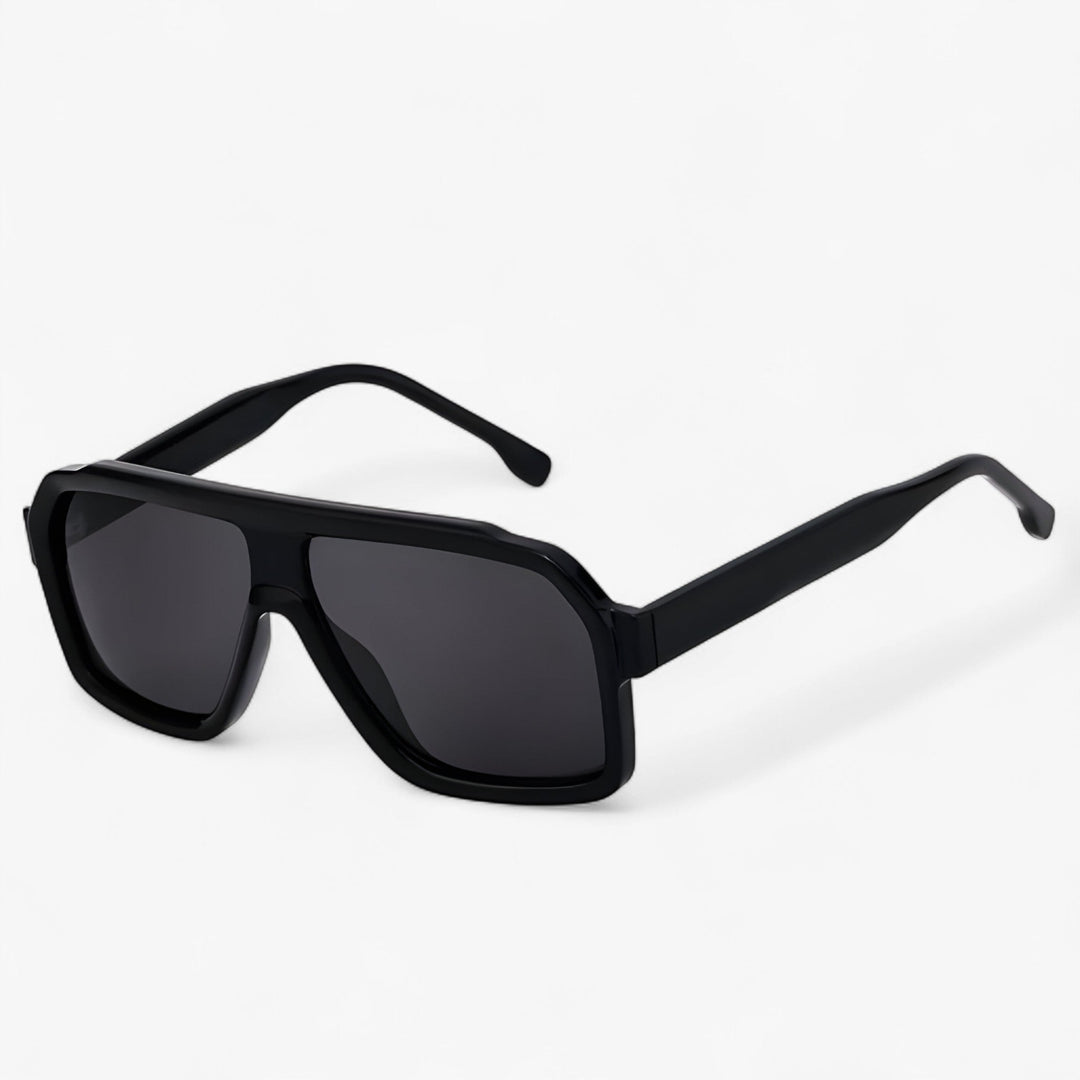 Wiatroszczelne, oversized punkowe okulary przeciwsłoneczne – Vortex-Czarny Szary-Trend Polska