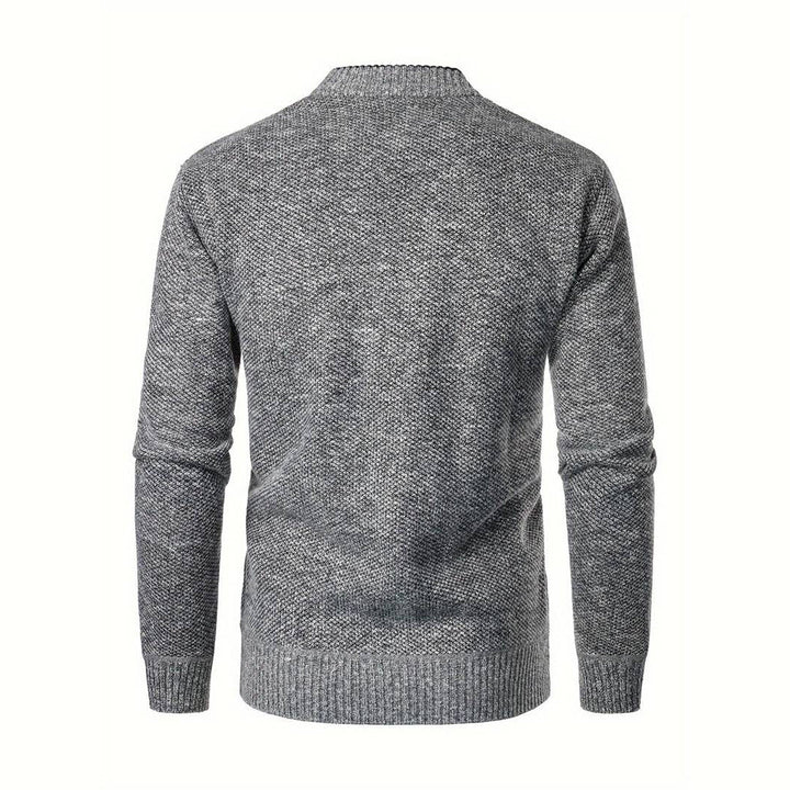 Wielki sweter z dekoltem w serek - Aspen-Jasnoszary-S-Trend Polska