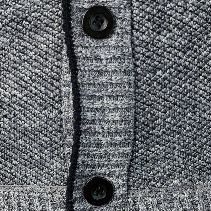 Wielki sweter z dekoltem w serek - Aspen-Jasnoszary-S-Trend Polska