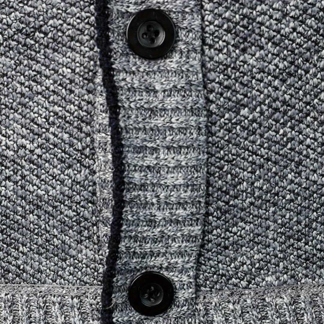 Wielki sweter z dekoltem w serek - Aspen-Jasnoszary-S-Trend Polska