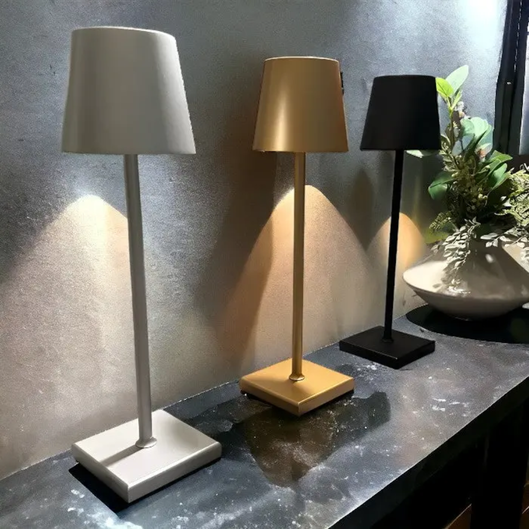 Wielofunkcyjna Bezprzewodowa Ładowalna Lampa Stołowa - NordicAura-biel-Trend Polska