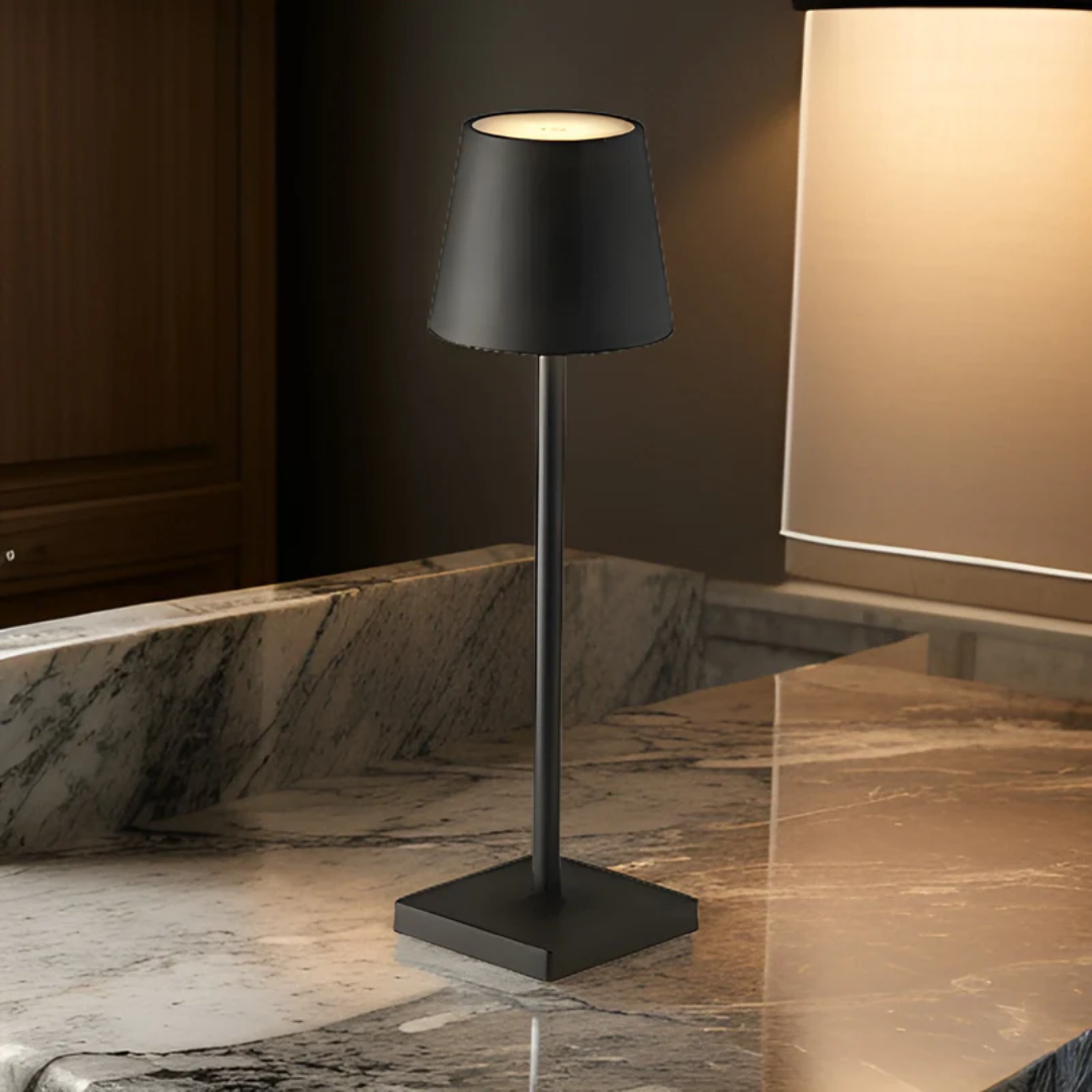 Wielofunkcyjna Bezprzewodowa Ładowalna Lampa Stołowa - NordicAura-czarny-Trend Polska