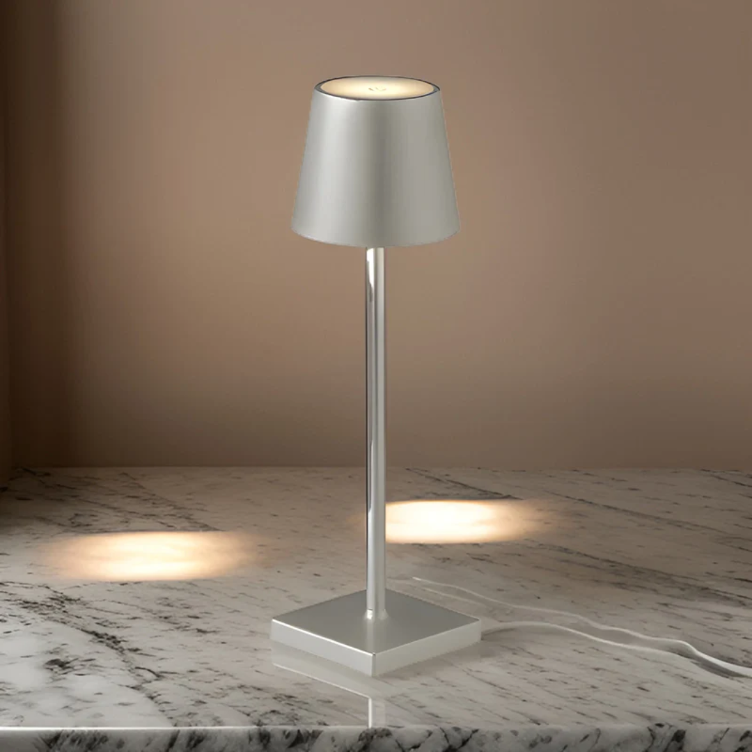 Wielofunkcyjna Bezprzewodowa Ładowalna Lampa Stołowa - NordicAura-szary-Trend Polska