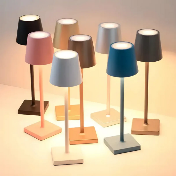 Wielofunkcyjna Bezprzewodowa Ładowalna Lampa Stołowa - NordicAura-czarny-Trend Polska
