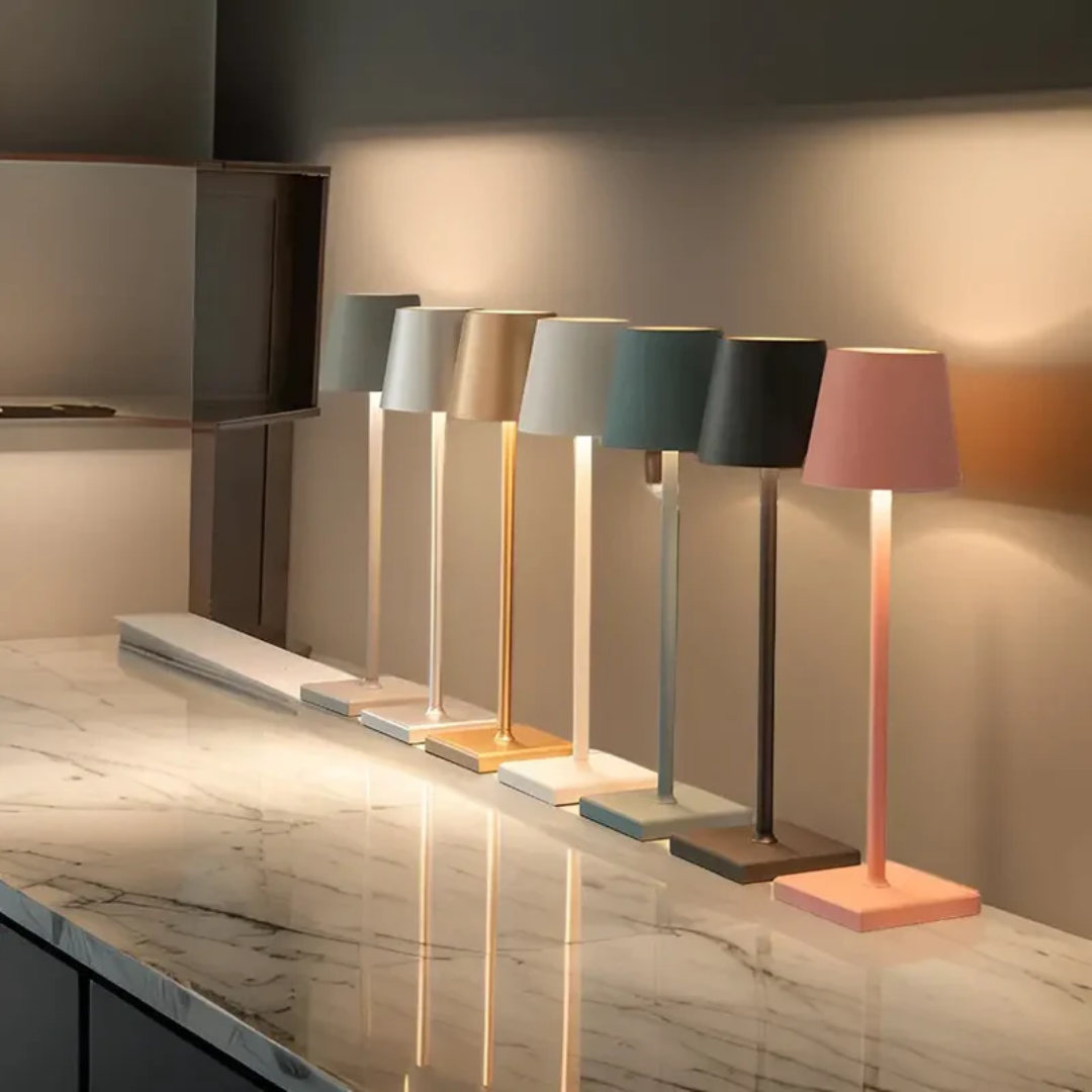 Wielofunkcyjna Bezprzewodowa Ładowalna Lampa Stołowa - NordicAura-czarny-Trend Polska