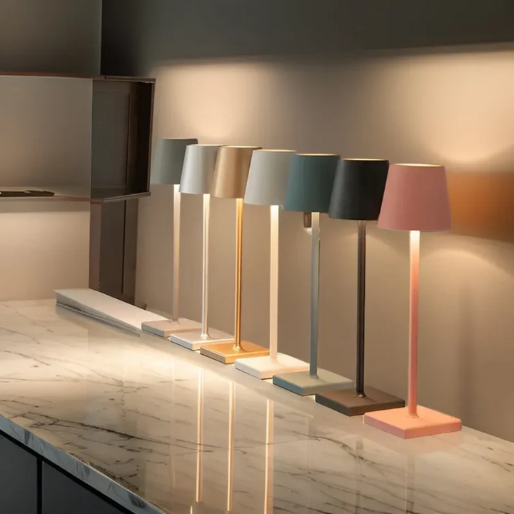 Wielofunkcyjna Bezprzewodowa Ładowalna Lampa Stołowa - NordicAura-czarny-Trend Polska