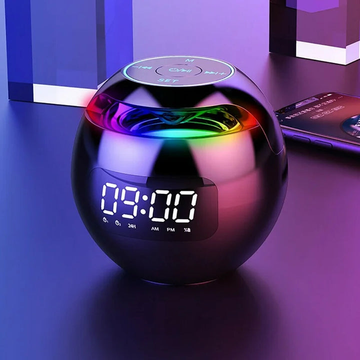 Wielofunkcyjny Budzik – GlowBeep Głośnik Zegar-Czarny-Trend Polska