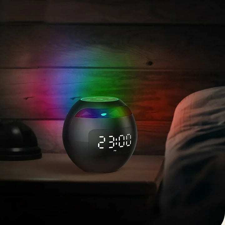 Wielofunkcyjny Budzik – GlowBeep Głośnik Zegar-Różowy-Trend Polska