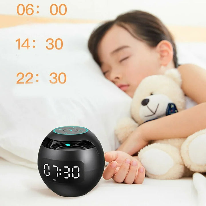 Wielofunkcyjny Budzik – GlowBeep Głośnik Zegar-Różowy-Trend Polska