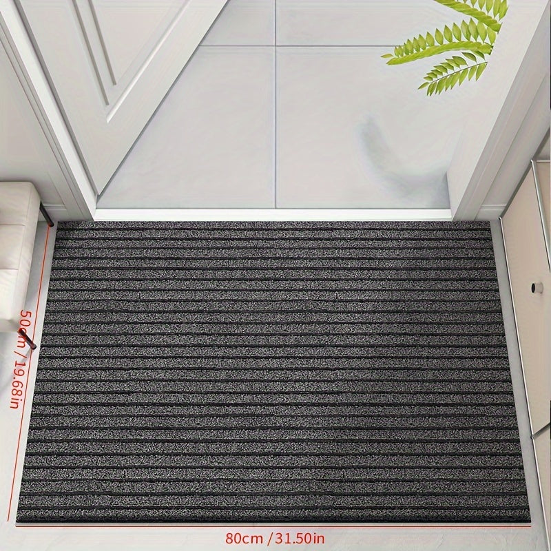 Wielosezonowa Wycieraczka do Wewnętrz i na Zewnątrz - WeatherGuard Pro-Szary-50cmx80cm-Trend Polska