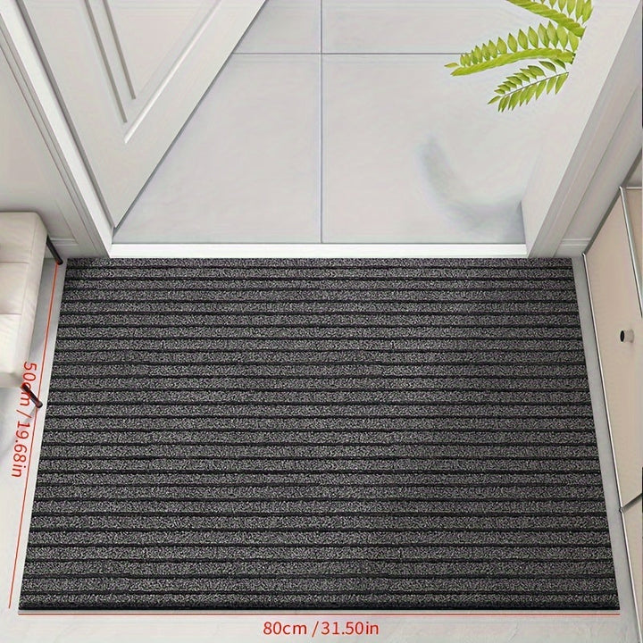 Wielosezonowa Wycieraczka do Wewnętrz i na Zewnątrz - WeatherGuard Pro-Szary-50cmx80cm-Trend Polska