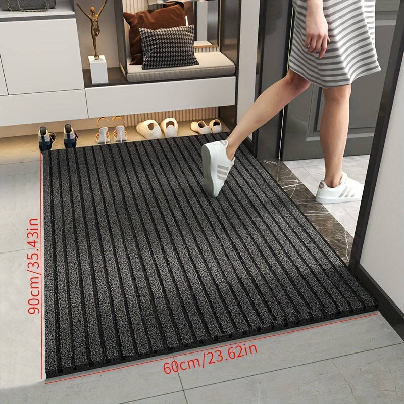 Wielosezonowa Wycieraczka do Wewnętrz i na Zewnątrz - WeatherGuard Pro-Szary-50cmx80cm-Trend Polska