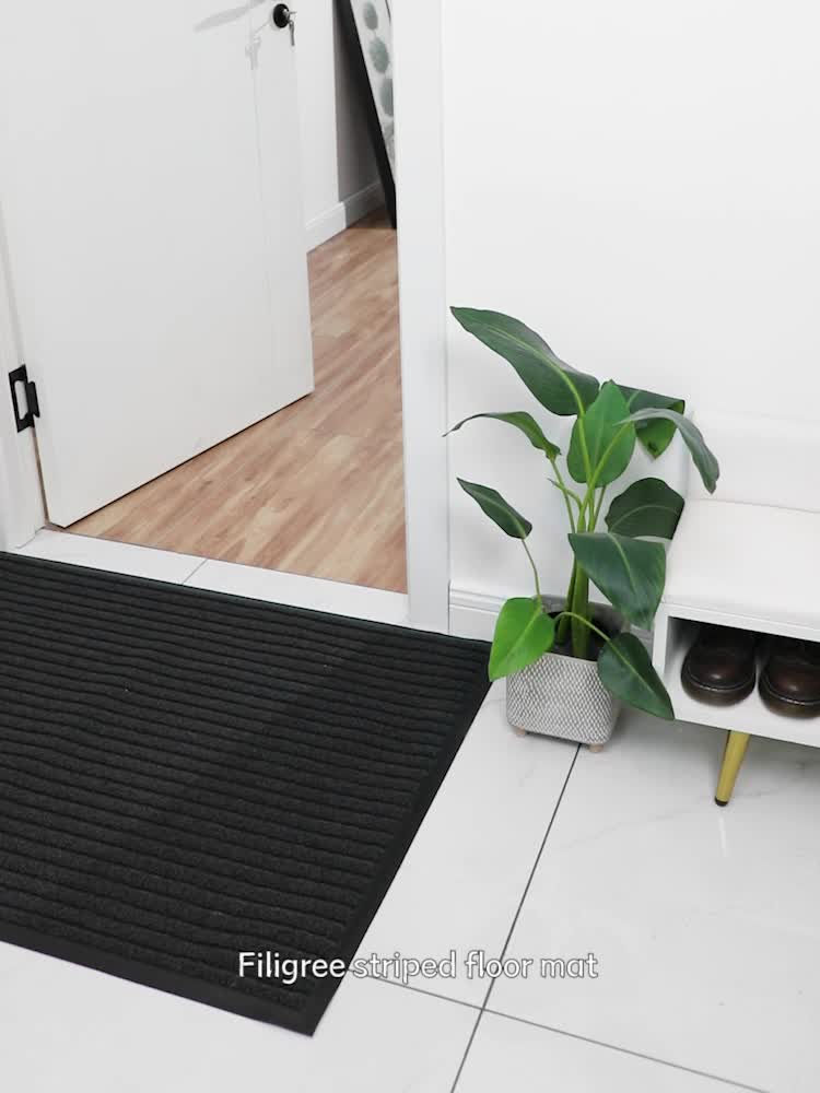 Wielosezonowa Wycieraczka do Wewnętrz i na Zewnątrz - WeatherGuard Pro-Szary-50cmx80cm-Trend Polska
