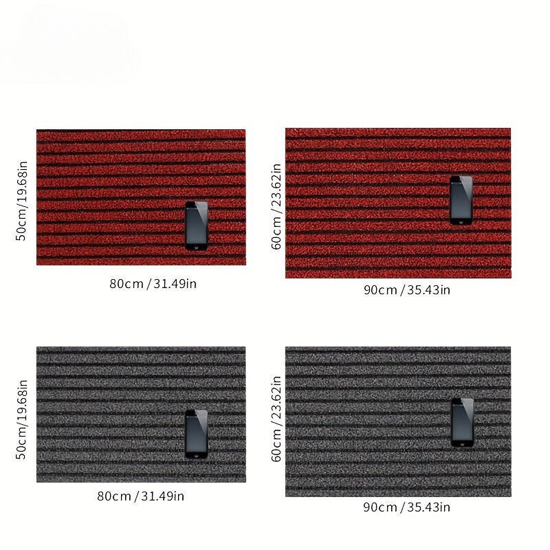 Wielosezonowa Wycieraczka do Wewnętrz i na Zewnątrz - WeatherGuard Pro-Szary-50cmx80cm-Trend Polska