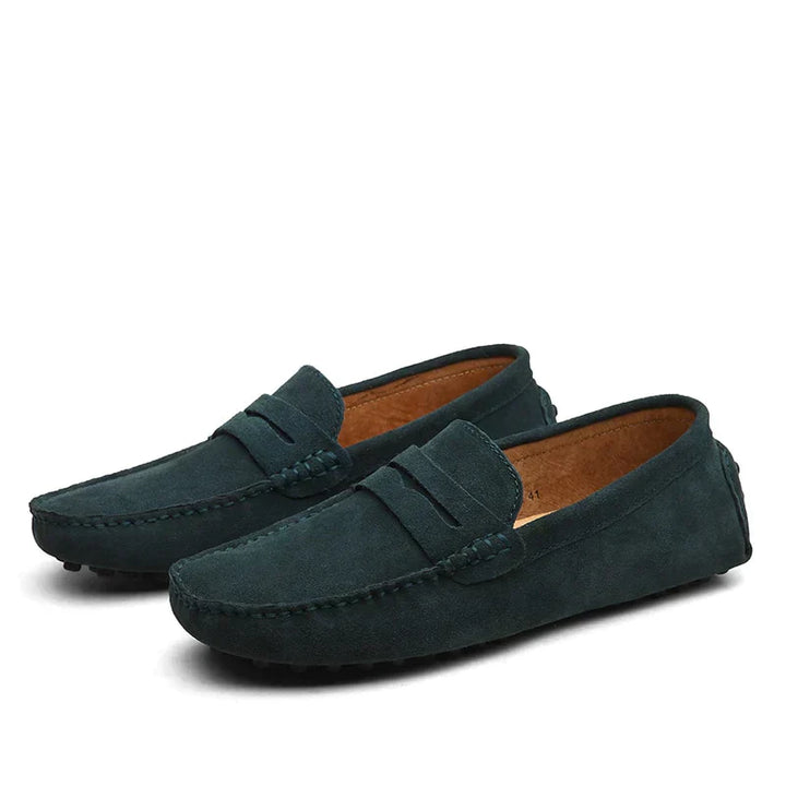 Włoskie loafersy Szwedzkie - Lorenzo-Zielony-38-Trend Polska
