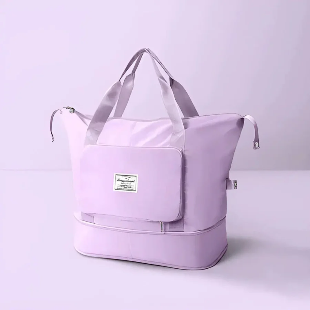 Wodoodporna i Składana Torba Podróżna - FlexPack-fioletowy-Trend Polska