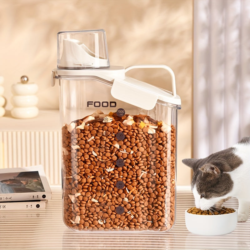 Wodoodporne pojemniki na karmę dla zwierząt z miarką - FreshBite-2800ml-Trend Polska