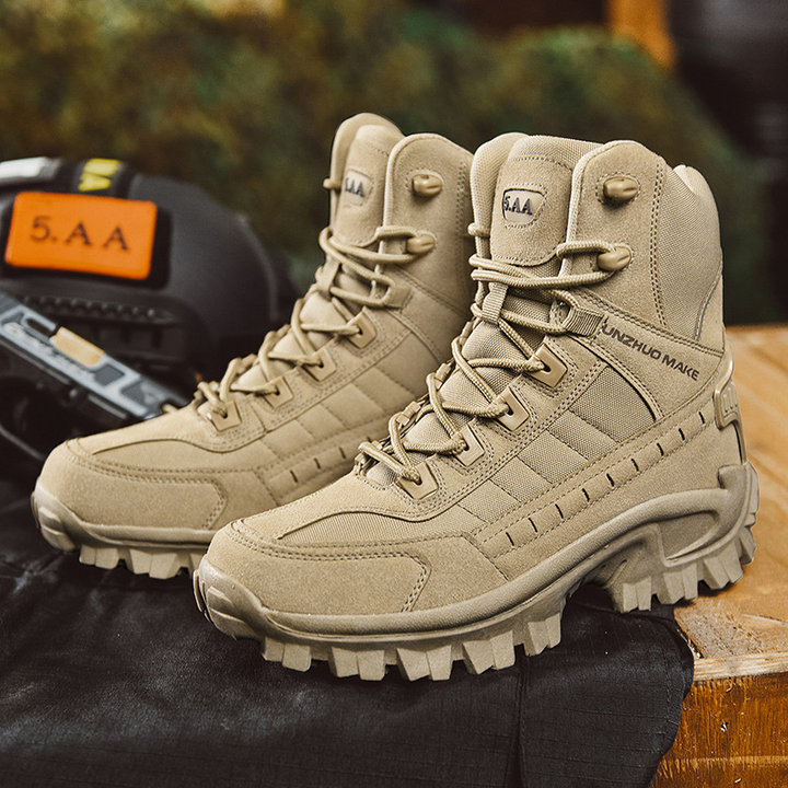 Wodoodporne taktyczne buty robocze z antyprzebiciem – TrailForce Tactical-Beżowy-39-Trend Polska