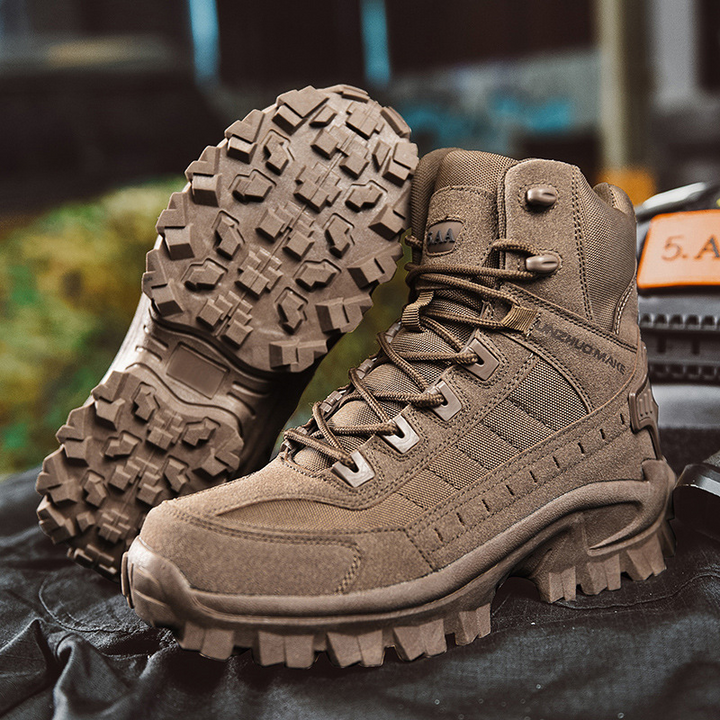 Wodoodporne taktyczne buty robocze z antyprzebiciem – TrailForce Tactical-Brązowy-39-Trend Polska