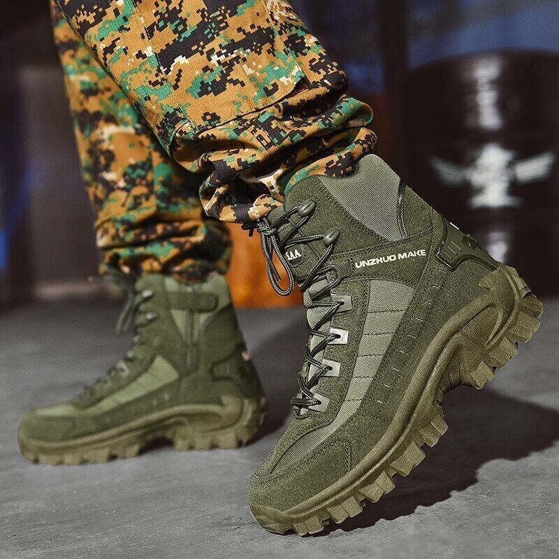 Wodoodporne taktyczne buty robocze z antyprzebiciem – TrailForce Tactical-Beżowy-39-Trend Polska
