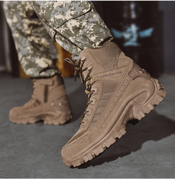Wodoodporne taktyczne buty robocze z antyprzebiciem – TrailForce Tactical-Beżowy-39-Trend Polska