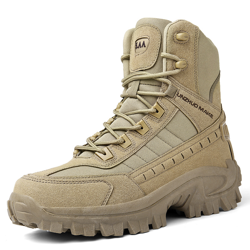 Wodoodporne taktyczne buty robocze z antyprzebiciem – TrailForce Tactical-Beżowy-39-Trend Polska