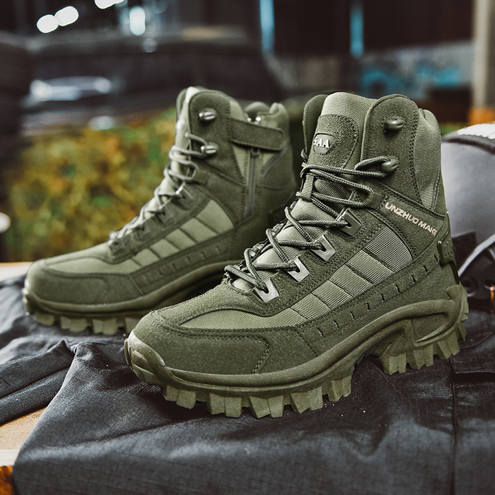 Wodoodporne taktyczne buty robocze z antyprzebiciem – TrailForce Tactical-Zielony-39-Trend Polska