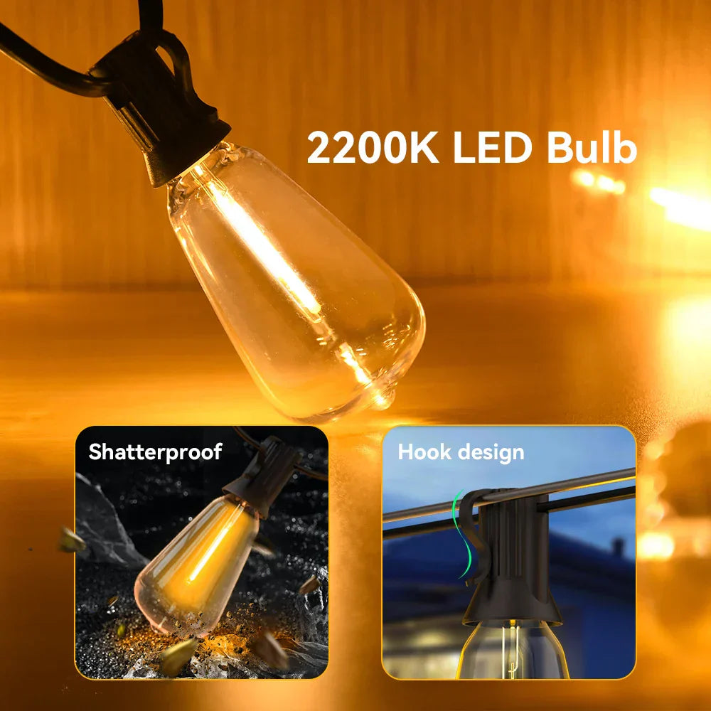 Wodoodporny łańcuch świetlny LED - LumiGlow-15 M-Trend Polska