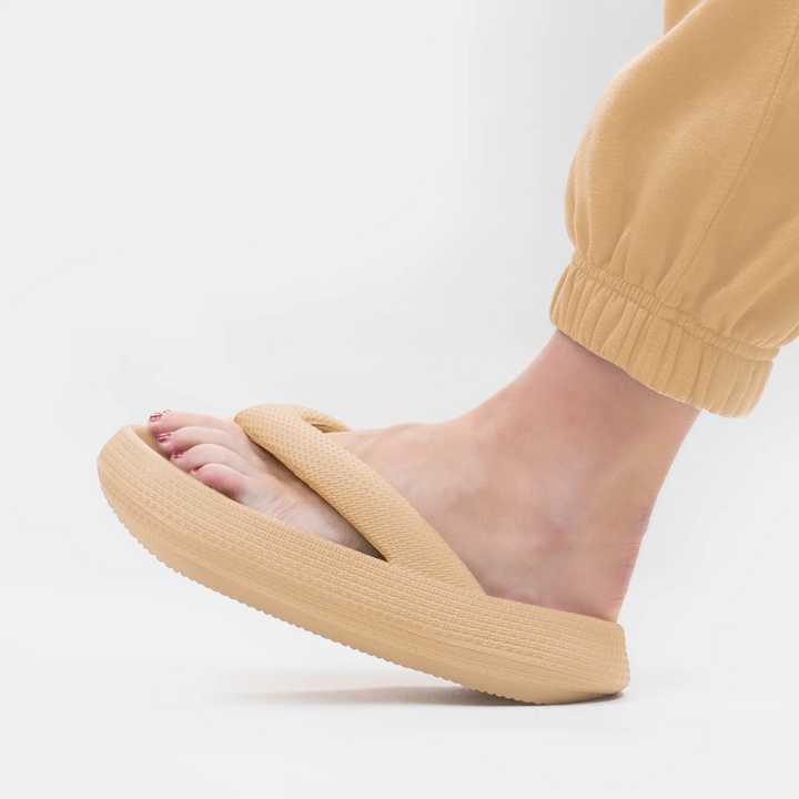 Wolkensofte Unisex Komfortowe Klapki – Leona-Beżowy-36-37-Trend Polska