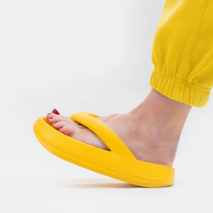 Wolkensofte Unisex Komfortowe Klapki – Leona-Geel-36-37-Trend Polska