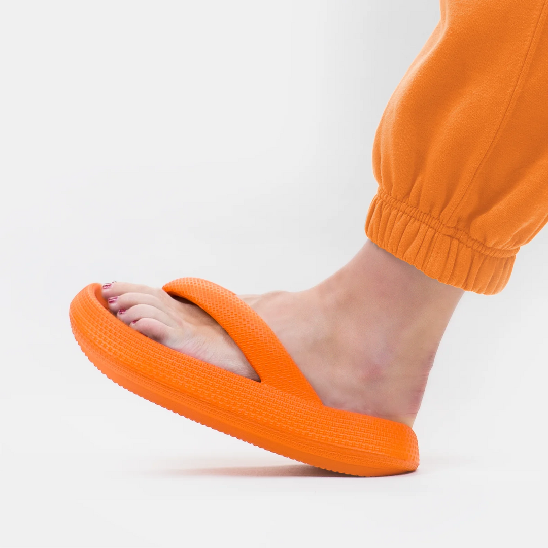 Wolkensofte Unisex Komfortowe Klapki – Leona-Oranje-36-37-Trend Polska