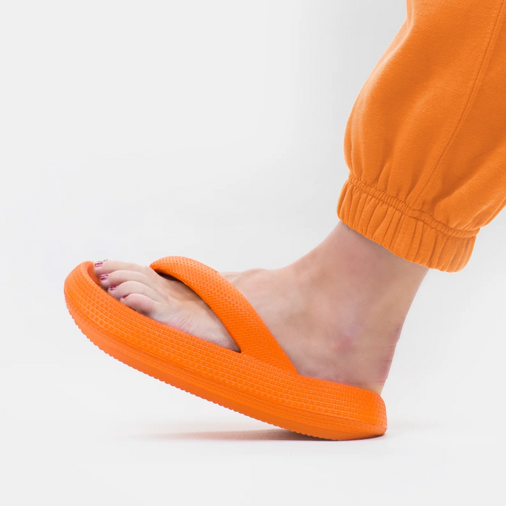 Wolkensofte Unisex Komfortowe Klapki – Leona-Oranje-36-37-Trend Polska