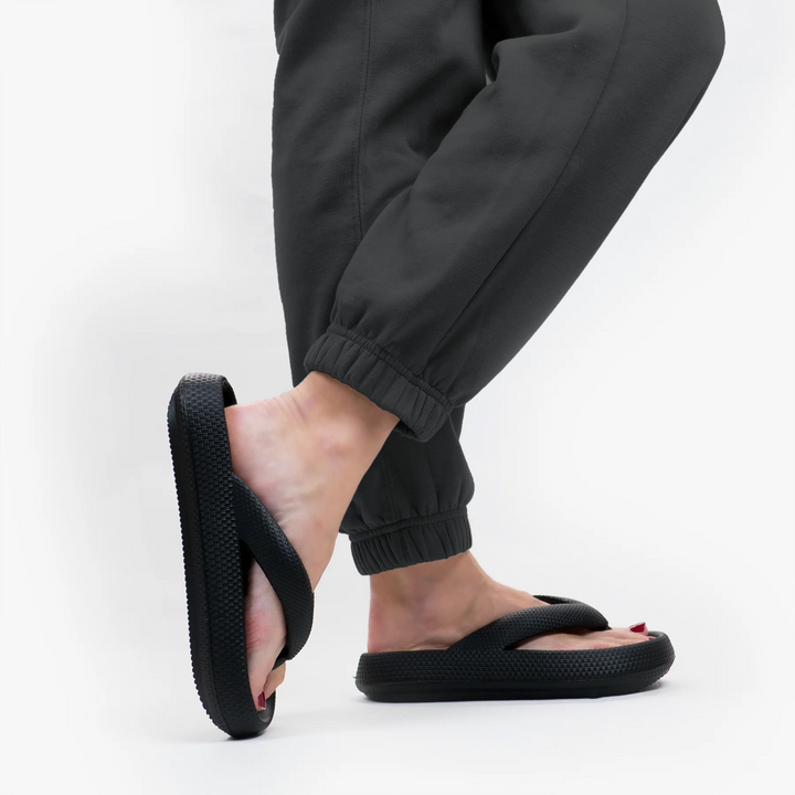 Wolkensofte Unisex Komfortowe Klapki – Leona-Zwart-36-37-Trend Polska