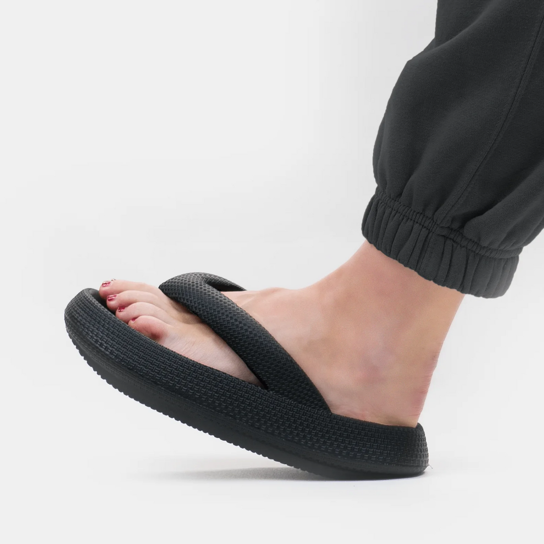 Wolkensofte Unisex Komfortowe Klapki – Leona-Zwart-36-37-Trend Polska