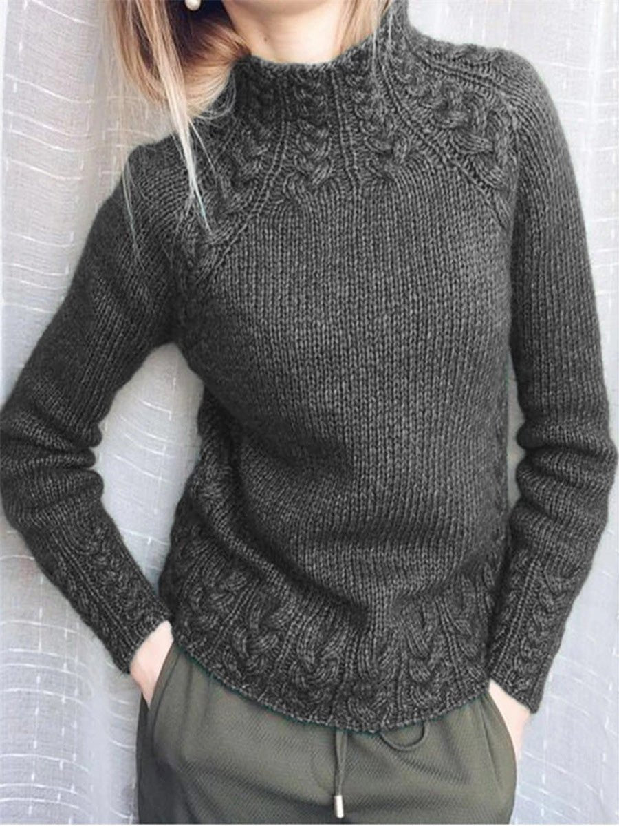 Miękki sweter dzianinowy z luźnym krojem – Rana