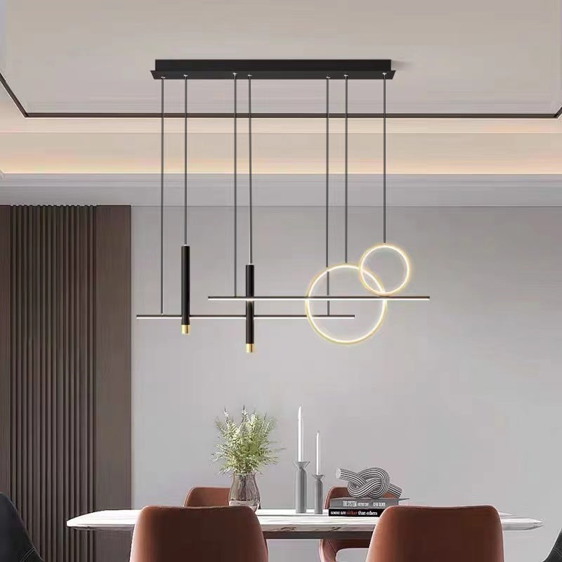 Wszechstronna lampa wisząca LED - LumoSphere-Czarny-3 Kolory-Trend Polska